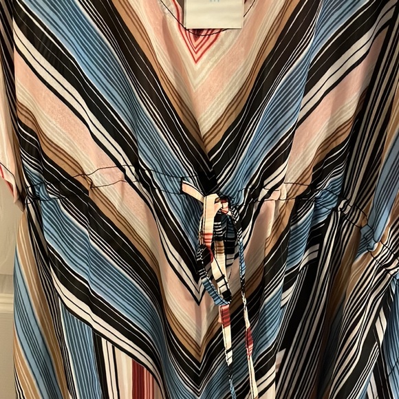 Coastal Blue Multi-color vertical stripes Cover-up. Size S (4-6). NWT! - Picture 7 of 9